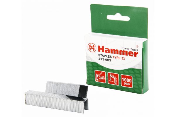 Скоба Hammer Flex СКОБЫ 14мм, 11,3мм, 0,75мм П- образн (тип 53)